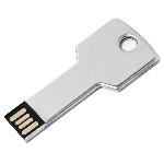 USB flash-карта KEY (16Гб), серебристая, 5,7х2,4х0,3 см, металл