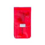 Маникюрный набор SILTON: ножницы, пинцет, щипчики, красный, 5.7 x 10.1 x 1.4 см,  ПВС, нерж. сталь