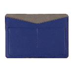 Холдер для паспорта и карт "Emotion", 10*14 см, PU, синий с серым