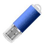 USB flash-карта "Assorti" (8Гб), синяя,  5,8х1,7х0,8 см, металл
