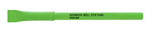 Ручка из картона светло зеленая 360