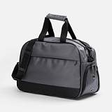 Спортивная сумка Atlantes, светло-серая с черным