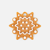 Мини-подвеска «Пряник», 3D-печать на заказ, снежинка