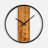 Часы Woodix, черные с коричневым