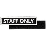 Шеврон на липучке Staff Only