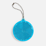 Пешеходный светоотражатель с цепочкой «Круг», синий