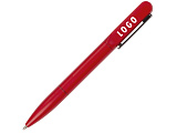 Металлическая шариковая ручка со светящимся логотипом Illuminata, красный