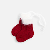 Подвеска на елку «Вьюжка», носочки, красная