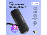 Умная портативная колонка Яндекс Станция Стрит с Алисой, черный (YNDX-00030BLK)